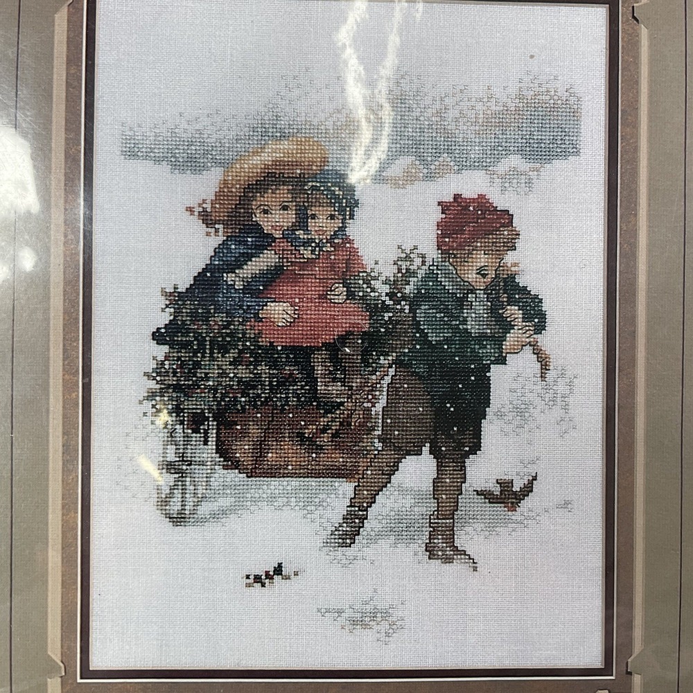 Vintage Janlynn Winter Reverie II Counter Cross Stitch Kit 160-01 New Sealed 94'